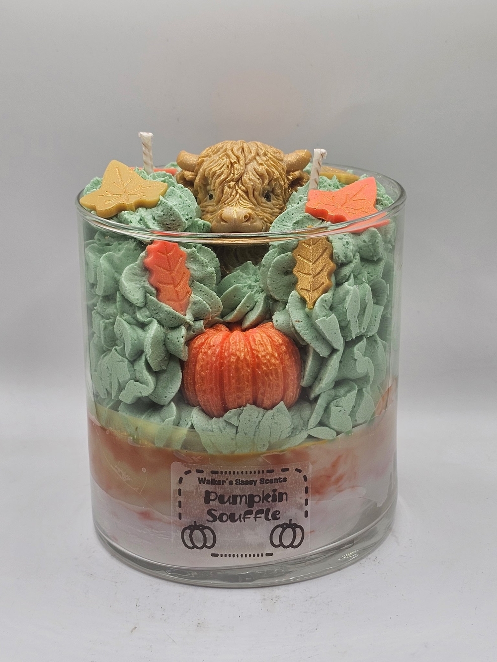 Fall Highland Cow Candle